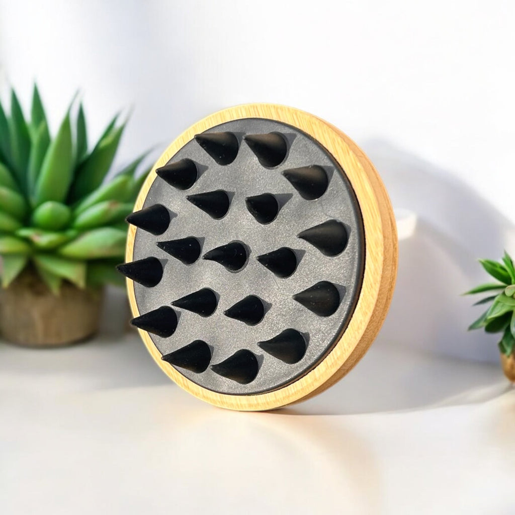 Bamboo and Silicone Scalp & Body Massager