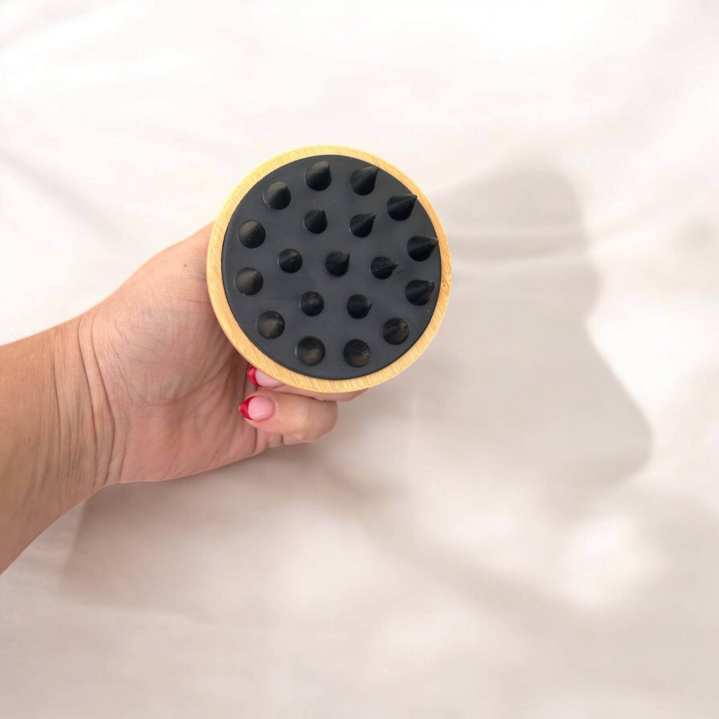 Bamboo and Silicone Scalp & Body Massager
